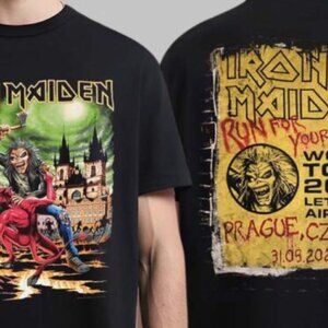 Iron Maiden Run For Your Lives World Tour 2025 T Shirt 236
